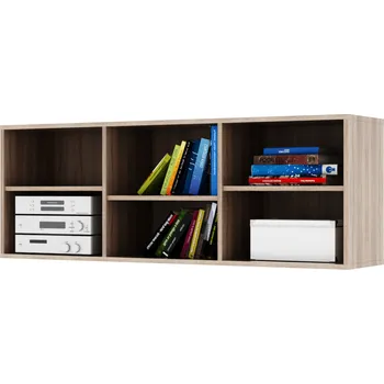 Knihovna Eoshop Nízký regál, dub sonoma, DUNAJ TYP 12