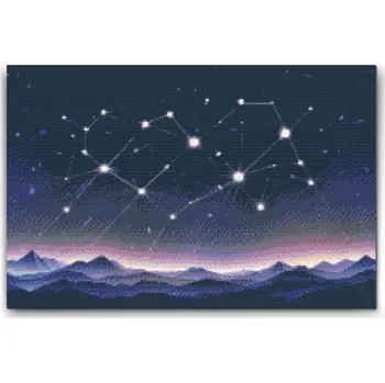 Diamantové malování Diamantové malování - Souhvězdí Velikost: 40x60cm, Rámování: Pouze srolované plátno, Diamanty: Kulaté