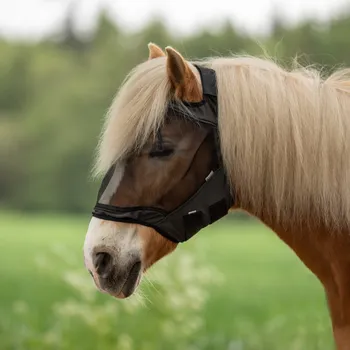 Koňská maska proti hmyzu BUSSE Maska proti hmyzu Fly Guard Free BUSSE, bez ochrany uší, černá EXTRA FULL