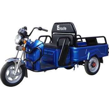 Elektrický invalidní skútr Elektrická nákladní tříkolka Eroute Cargo ET06 Barva: Modrá (bez řidičského průkazu)