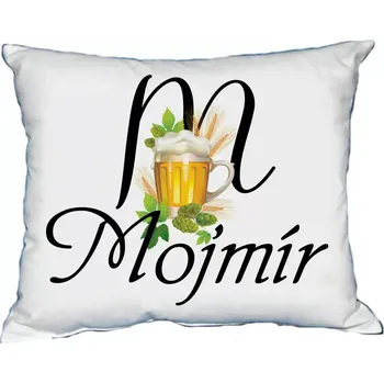 Dekorativní polštářek Moon River MOJMÍR polštář s pánským jménem velikost 30x40 cm