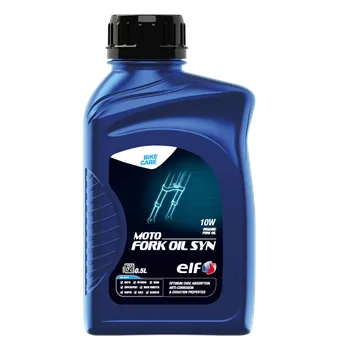 Motorový olej ELF Moto FORK OIL SYN 10W - 0,5 L (Tlumičový olej pro motocykly - syntetický)