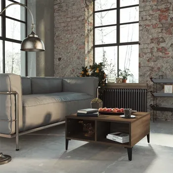 Konferenční stolek vidaXL Konferenční stolek 60 x 60 x 30 cm dřevotříska [805990] Barva: hnědý dub