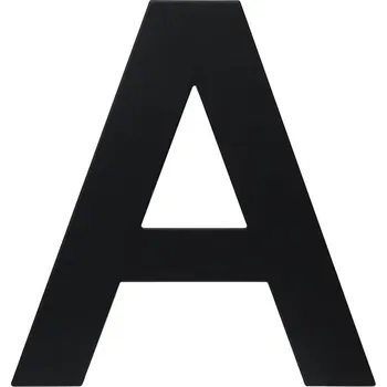 RN.150L.A.CE písmeno "A" 150mm černé matné Černá