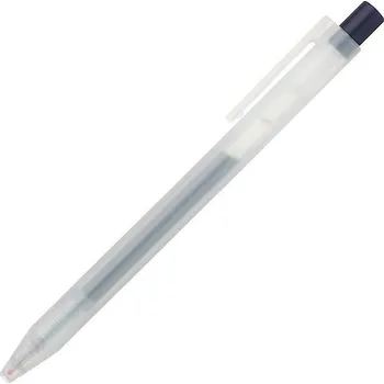Gelové pero MUJI "CLICKER" 0,3mm, tmavě modré