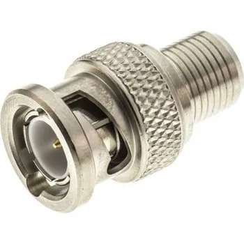 Síťový konektor Konektor BNC, Samec, 75Ωpřímý, Kabelová montáž izolace krimpováním, přepážka: Ne, 0 → 1GHz plus 165°C -65°C, typ