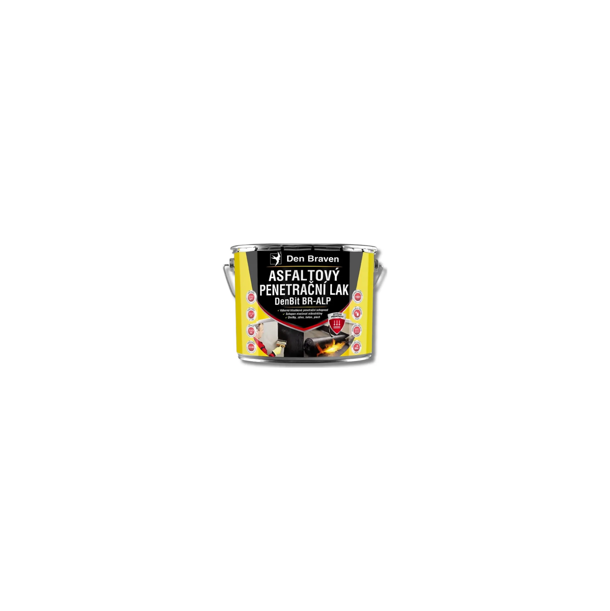 Fotografie 1 - Penetrace Den Braven Asfaltový penetrační lak DenBit BR-ALP 4,5 kg