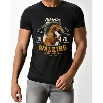 Pánské tričko Tričko s koněm , kůň 4XL (Trička Moon River)