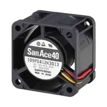 Počítačové chlazení Sanyo DenkiAxiální ventilátor 12 V DC DC, průtok vzduchu: 12.4cfm 3.36W280mA, 40 x 40 x 28mm