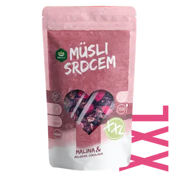 Topnatur - Müsli srdcem Malina & Belgická čokoláda - 500 g