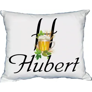 Dekorativní polštářek Polštář s pánským jménem HUBERT (polštářek pánské jméno )