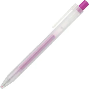 Gelové pero MUJI "CLICKER" 0,5mm, fialové