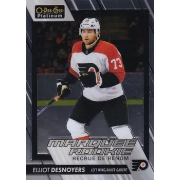 Karetní hra insert RC karta ELLIOT DESNOYERS 23-24 OPC Platinum Marquee Rookie číslo 216