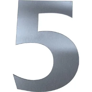 Domovní cedule Domovní číslo popisné 120mm Nerez - č.5 Nerez