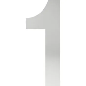 číslo "1" 155mm nerez Nerez