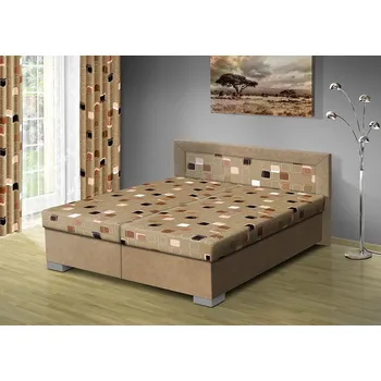 Postel Nabytekmorava Čalouněná postel s úložným prostorem Vanessa 170 typ roštu: POLOHOVACÍ, barva čalounění: BÉŽOVÁ/Mega 16 hnědá