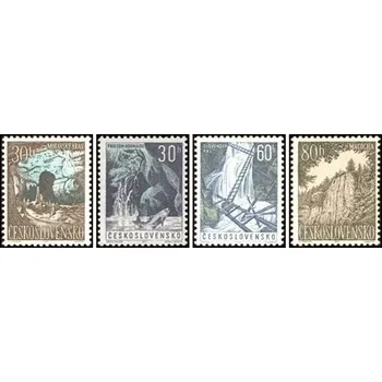 Sběratelství Moravský kras a Slovenský ráj - čistá - č. 1324-1327