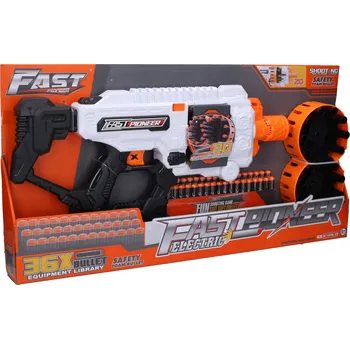 Dětská zbraň Kulomet s 36 pěnovými náboji 52 cm