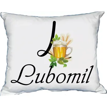 Dekorativní polštářek Moon River LUBOMIL polštář s pánským jménem velikost 30x40 cm