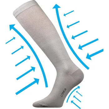 Pánské ponožky BOMA podkolenky Kooperan Barva: světle šedá, Velikost: 39-42