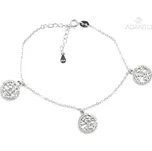 Stříbrný náramek strom života se zirkony