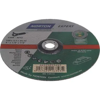 Řezný kotouč Řezný kotouč Karbid křemíku 230mm 6600rpm Norton