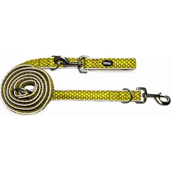 Vodítko pro psa Nobby přepínací vodítko MESH AIR žlutá XS-S 200cm