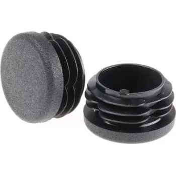 LED trubice Kruhová koncovka Kruhová trubice, Polyetylen (PE) barva Černá do trubice o průměru 30mm