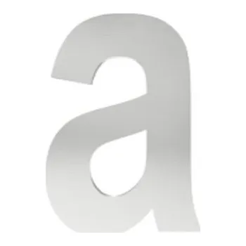 písmeno "a" 155mm nerez Nerez