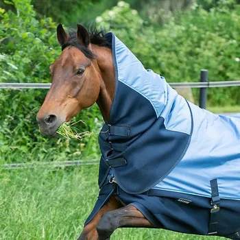 Deka pro koně BUSSE Díl krční 3D Air Rain BUSSE, 0 g, iceblue/navy Délka zad: M