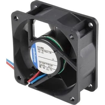 PC ventilátor ebm-papstAxiální ventilátor 24 V DC DC, průtok vzduchu: 35m³/h 1.7W71mA, 60 x 60 x 25mm