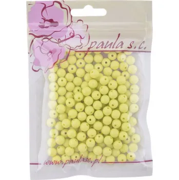 Dětské navlékací korálky Korálky 50g žlutozelené