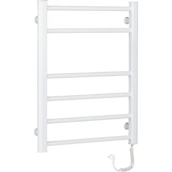 Radiátor CERANO Elektrický sušák ručníků Domenico bílá lesklá 660x550 mm LIV-W-ER-6-55