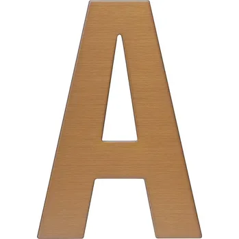 Domovní cedule RN.120L.A.MD písmeno "A" 120mm měděné Měď