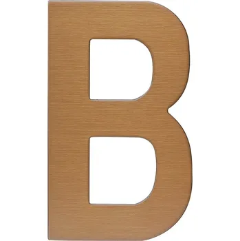 Domovní cedule RN.120L.B.MD písmeno "B" 120mm měděné Měď