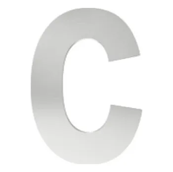 písmeno "c" 155mm nerez Nerez