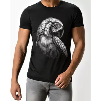 Pánské tričko Tričko s papouškem , papoušek , hlava papouška 4XL (Trička Moon River)