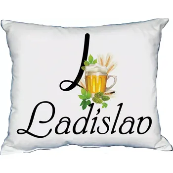 Dekorativní polštářek Moon River LADISLAV polštář s pánským jménem velikost 30x40 cm