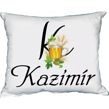 Dekorativní polštářek Moon River KAZIMÍR polštář s pánským jménem velikost 30x40 cm