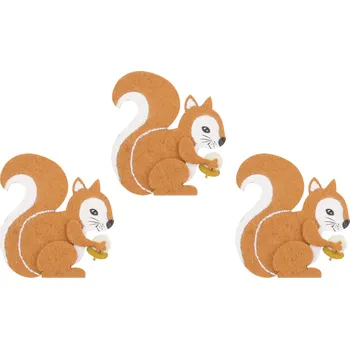 Vánoční dekorace Veverka na kolíčku 3ks