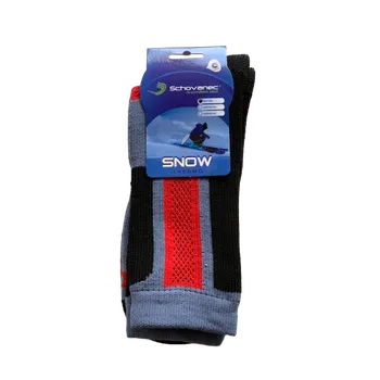 Pánské ponožky Schovanec Lyžařské ponožky SNOW Barva: červená, Velikost: 41-42