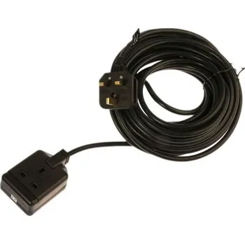 Napájecí kabel Prodlužovací kabel, délka kabelu: 10m 1 zásuvka Černá Typ G – britská Prodlužovací kabel