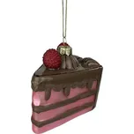 TORO Skleněná vánoční ozdoba 8,8cm dort