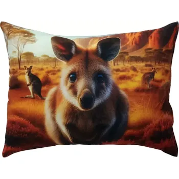 Dekorativní polštářek Polštář s klokanem (dekorativní polštářek )