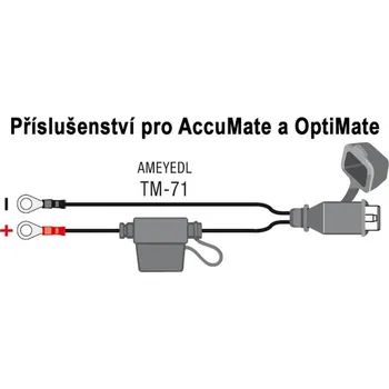 Nabíječka autobaterie Tecmate TM-71 Propojovací kabel s vodotěsným konektorem - příslušenství k nabíječkam ACCUMATE a OPTIMATE