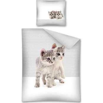 Povlečení Povlečení Sweet Animals Koťata 140x200, 70x80 cm