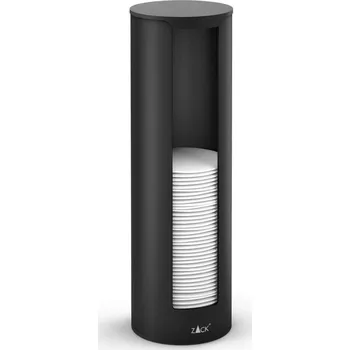 Sada koupelnových doplňků ZACK Zásobník na vatové tampony černý, matný, práškovaná ocel, Olomo