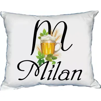 Dekorativní polštářek Polštář s pánským jménem MILAN (polštář se jménem MILAN)