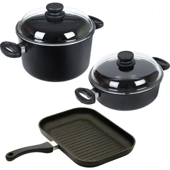 Sada nádobí Top Alulit Sada 3 ks titanového nádobí TEQ241 + TEQ248 + TEQ35Grill