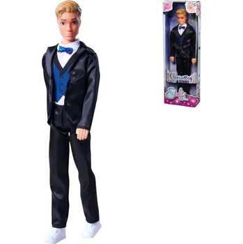 SIMBA Panáček Kevin Charming Steffi Love černý společenský oblek s motýlkem | 224228